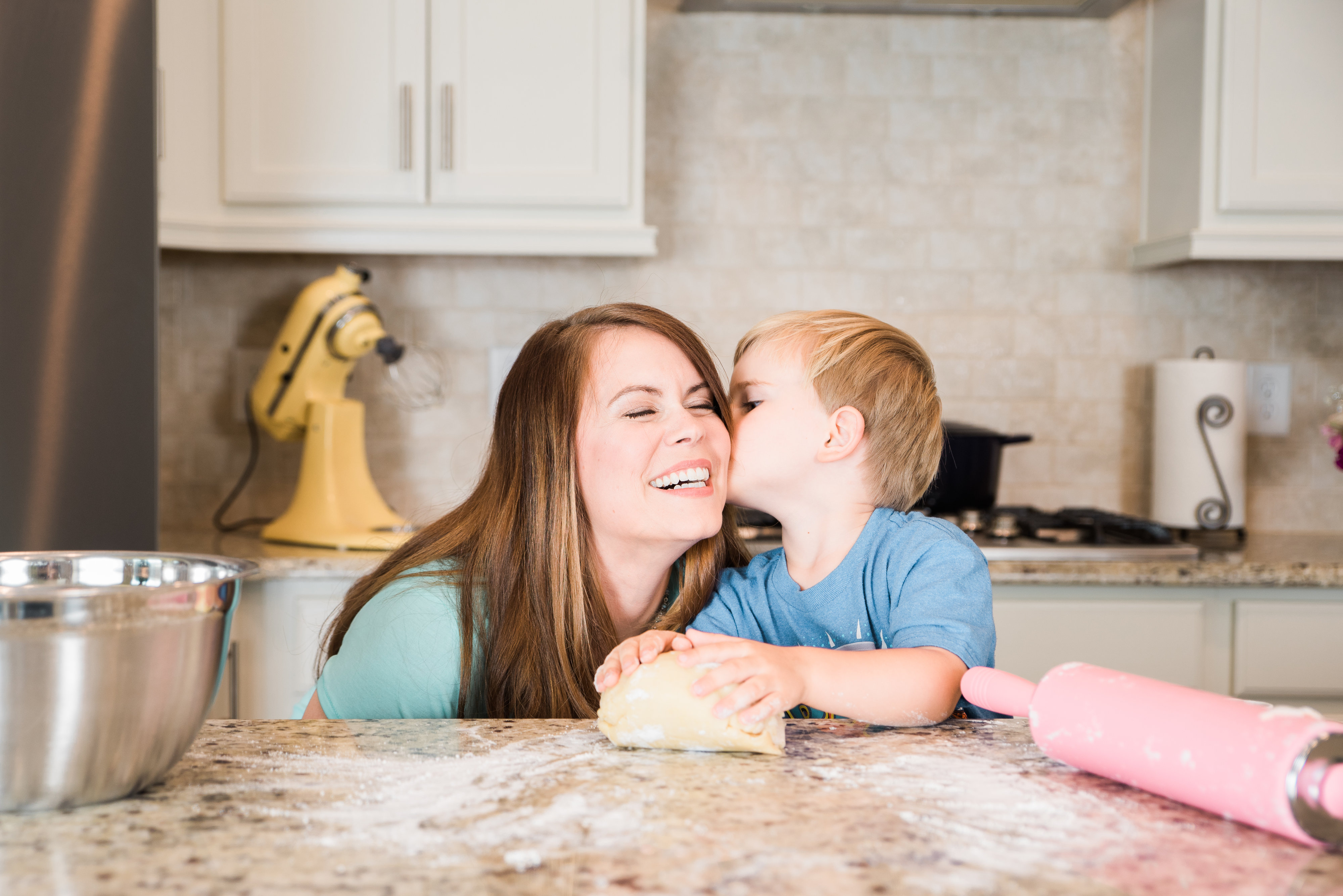 Leslie and her son Logan