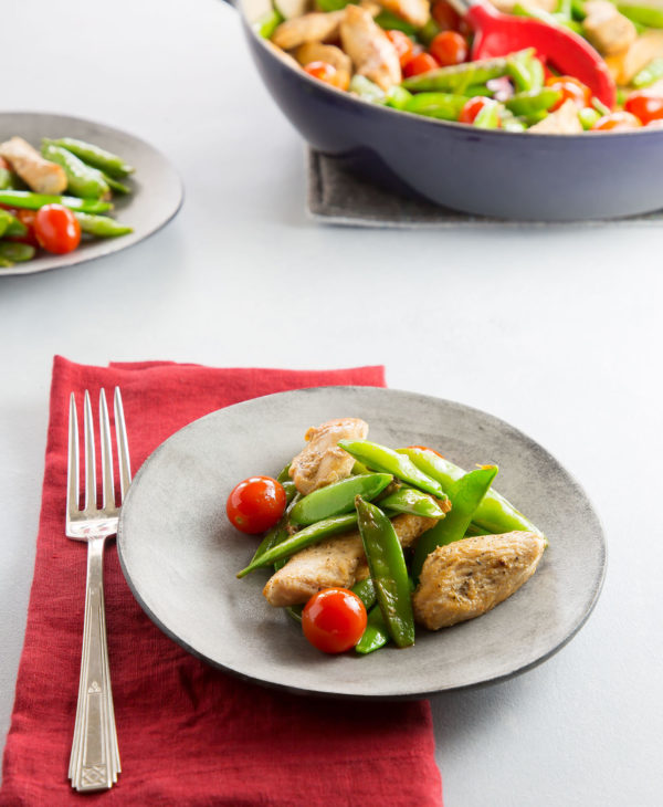 Easy Peasy Snow Pea Salad Deliciously Plated