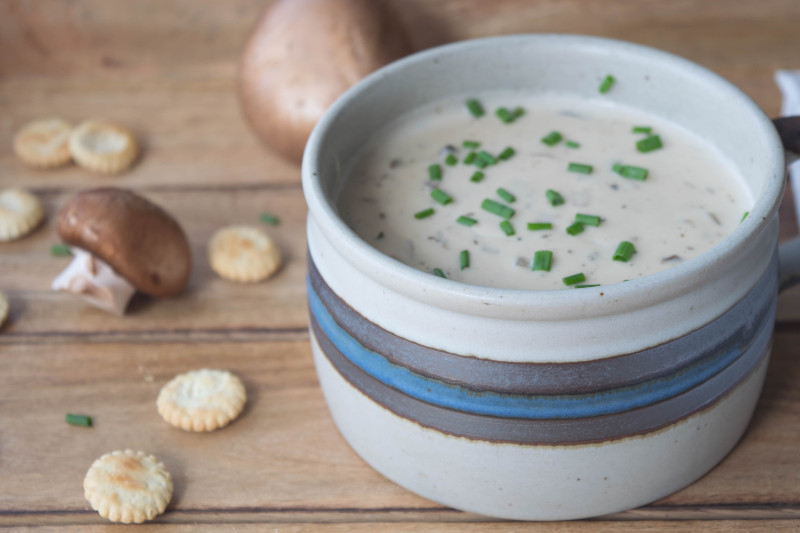 cup of mushroom soup