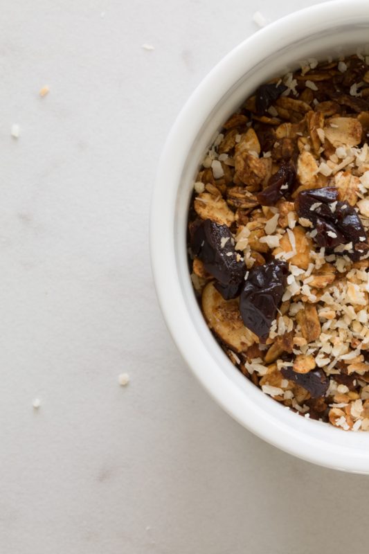 bowl of homemade granola