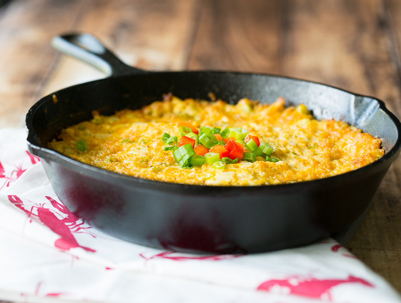 baked warm crab dip in skillet