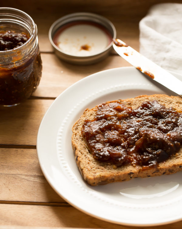 fig jam on toast