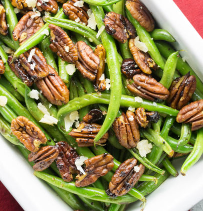 Sautéed Green Beans with Curried Pecans