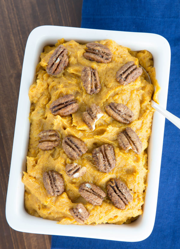 Whipped Sweet Potatoes with Banana and Honey #thanksgiving #sides #glutenfree