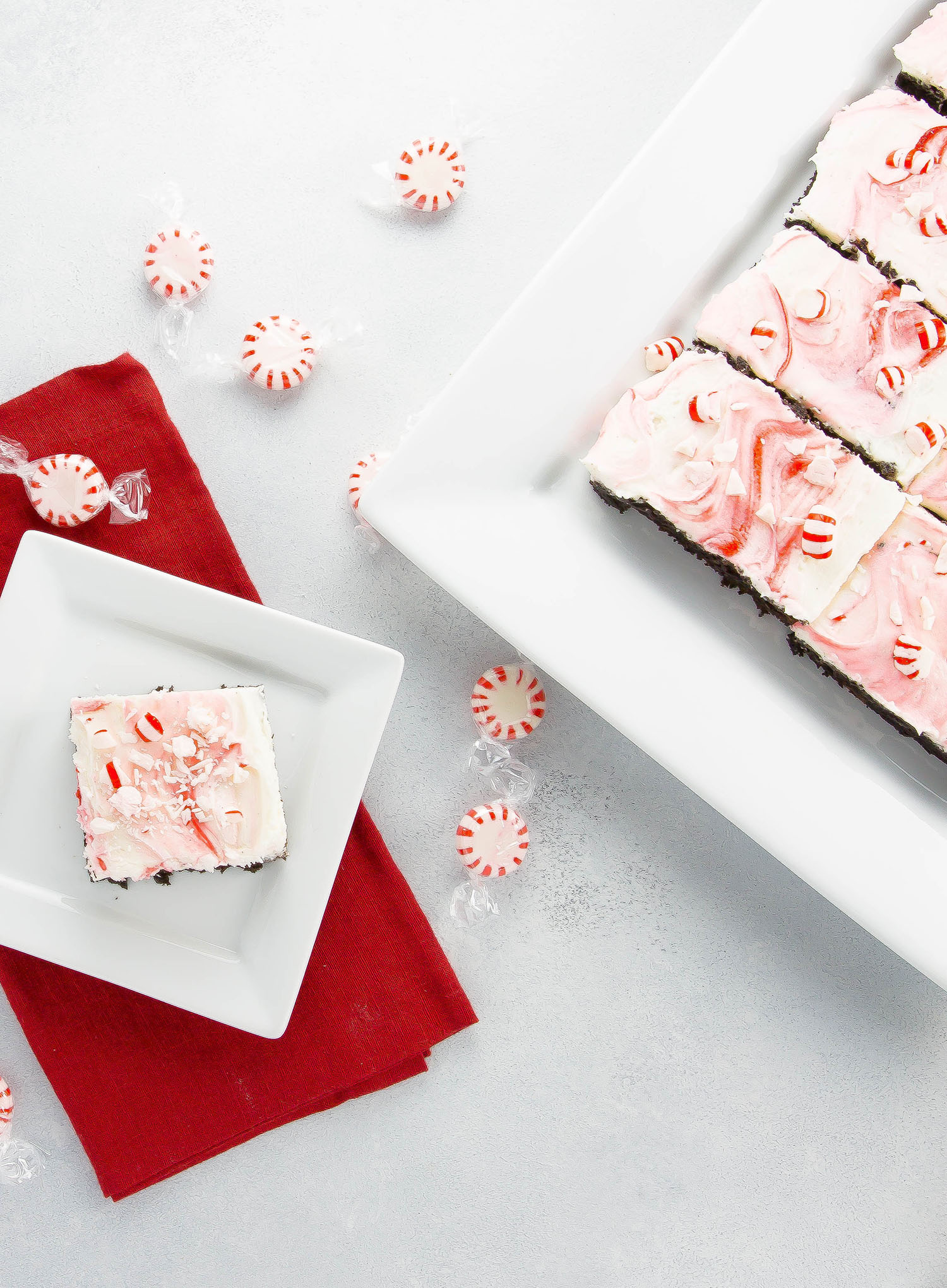 Peppermint Pattie Brownies #glutenfree #brownies #holiday #christmas