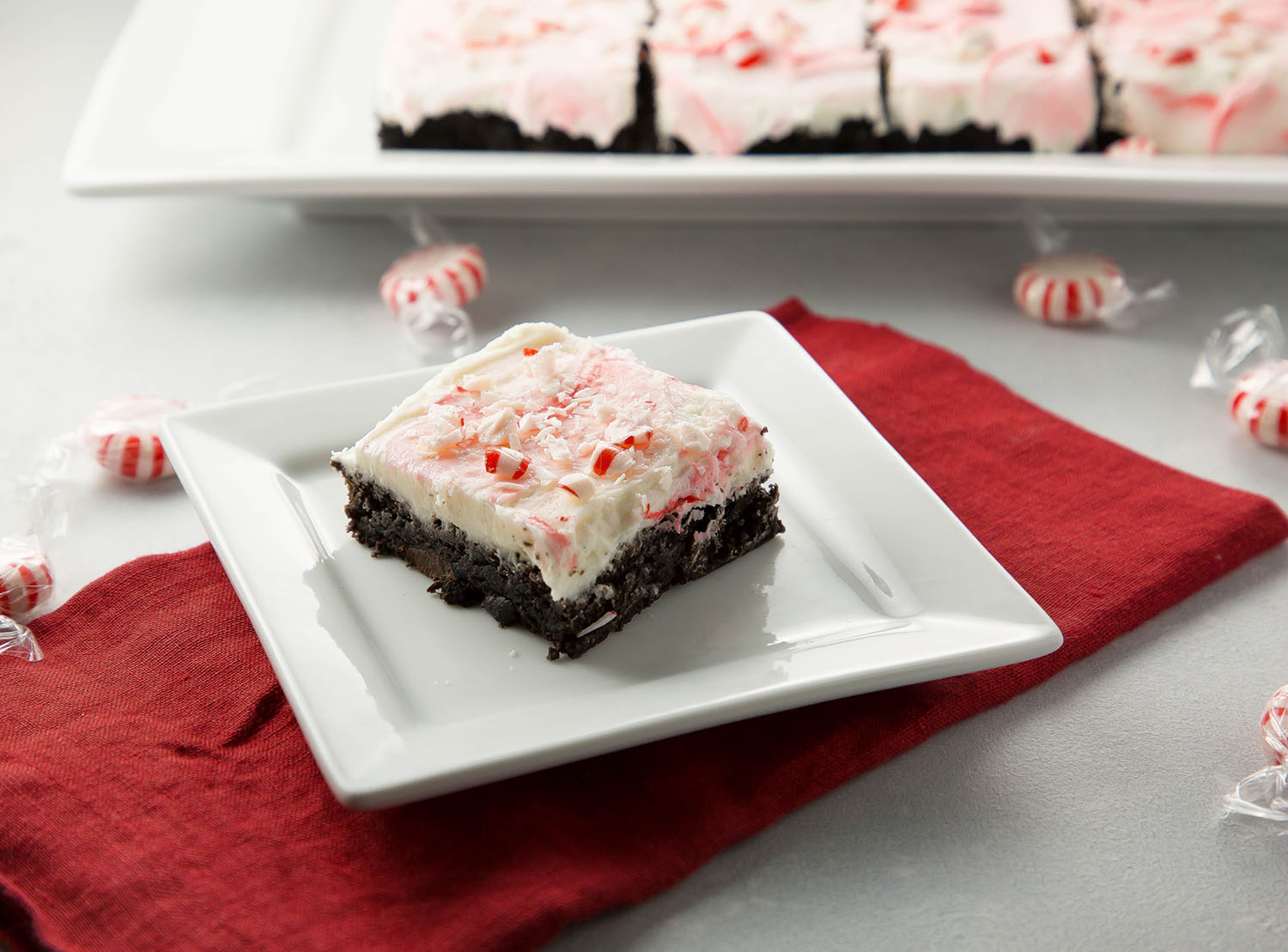 Peppermint Pattie Brownie #glutenfree #desserts #glutenfreedesserts #recipes #christmas