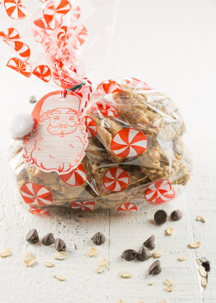 DIY christmas gift: spiced oatmeal chocolate chip cookie recipe