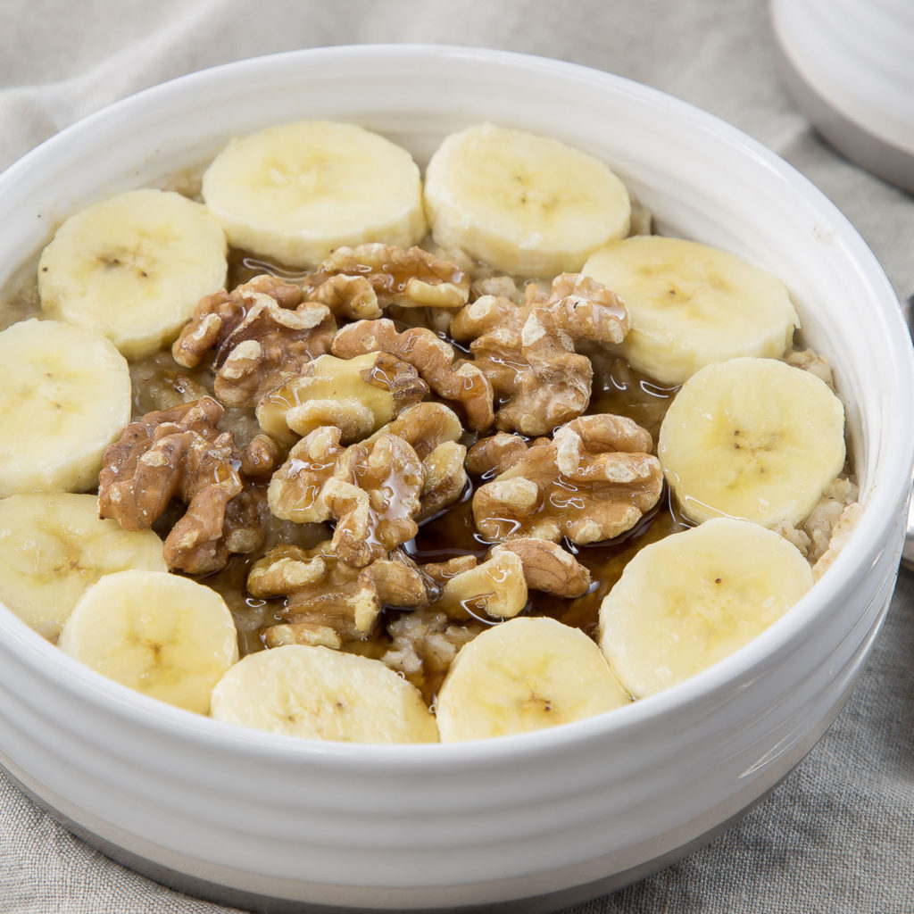 Banana Nut Oatmeal Recipe - Deliciously Plated