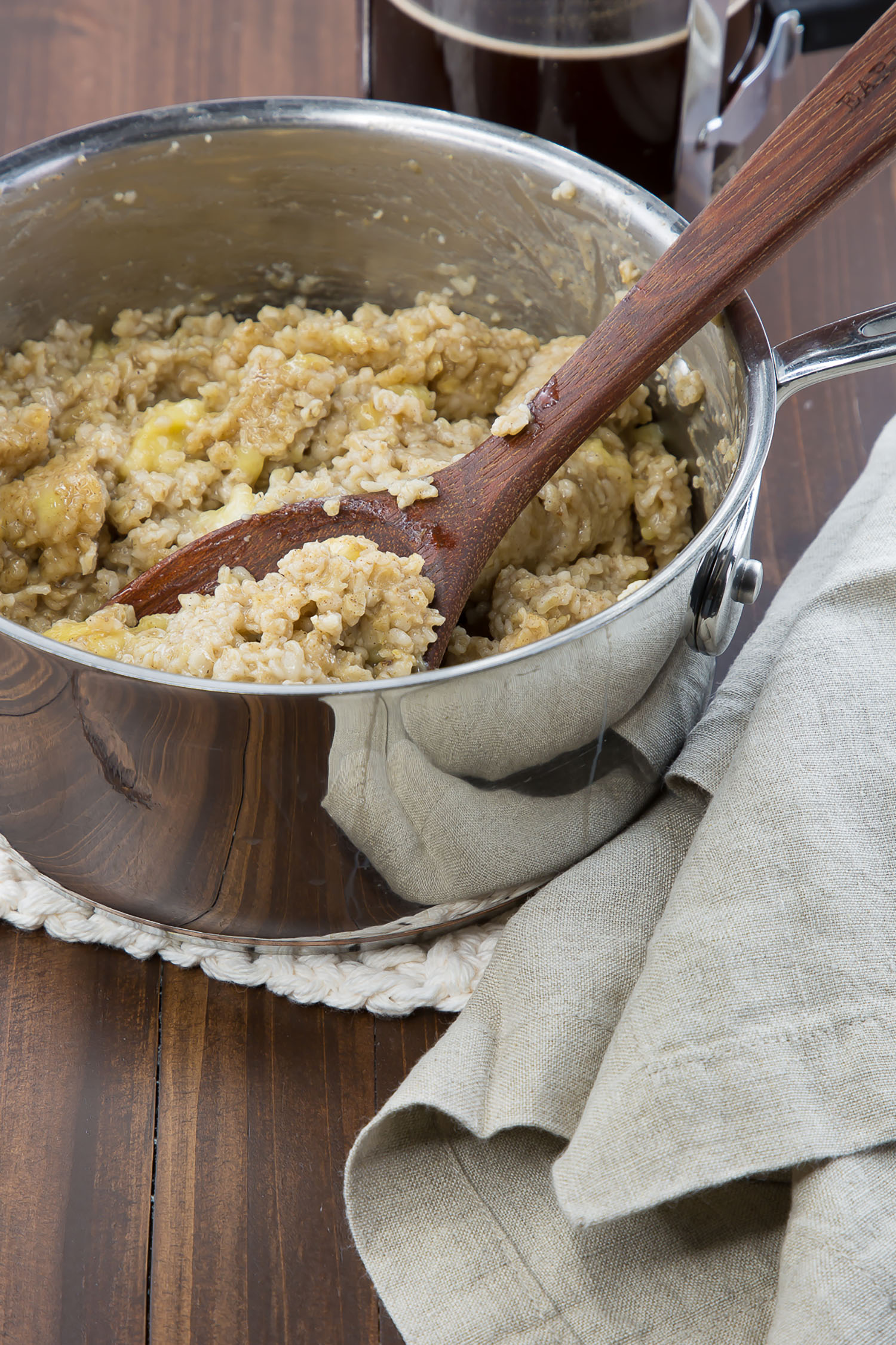 oatmeal in a pot