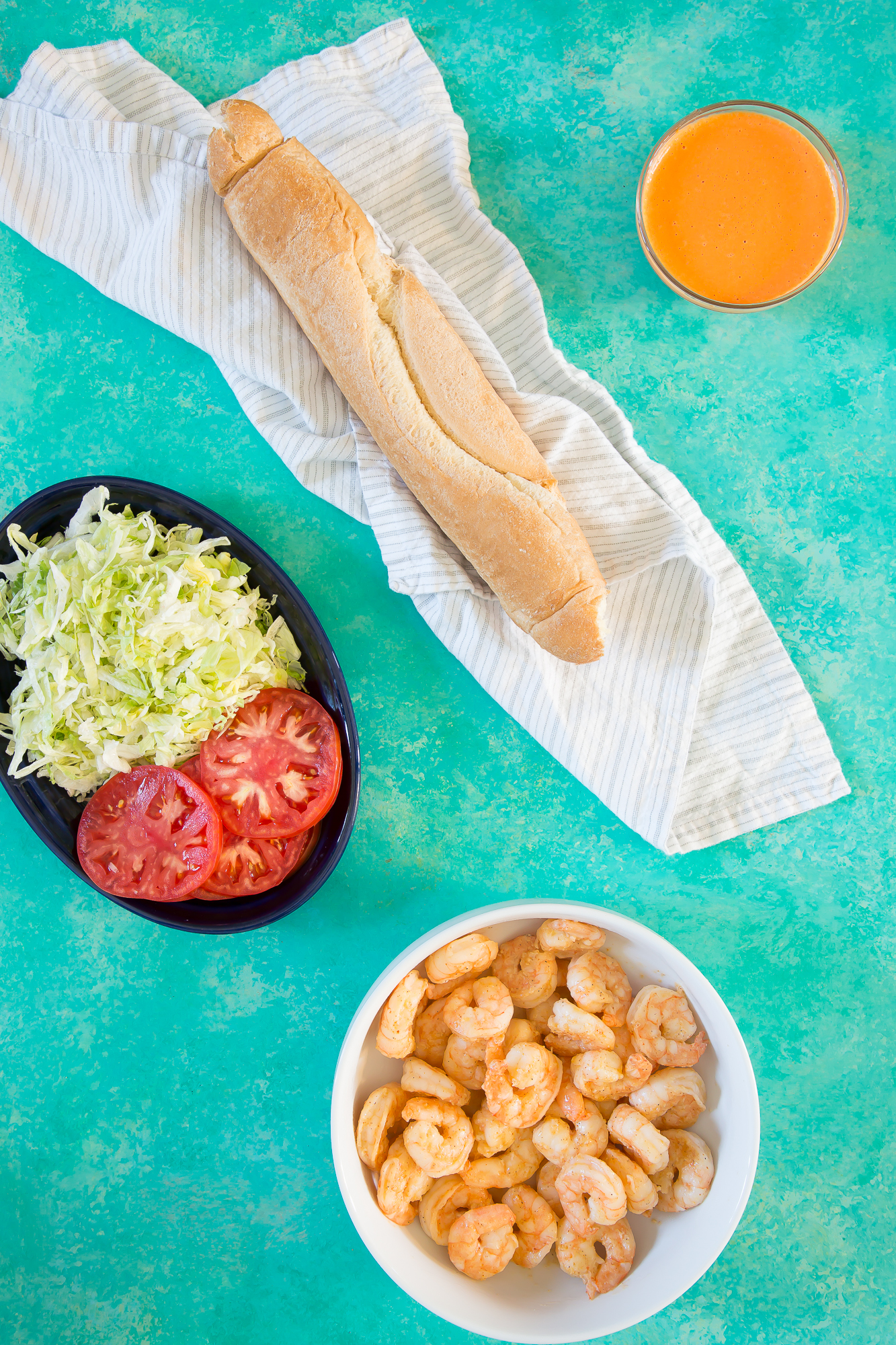 shrimp po' boy ingredients