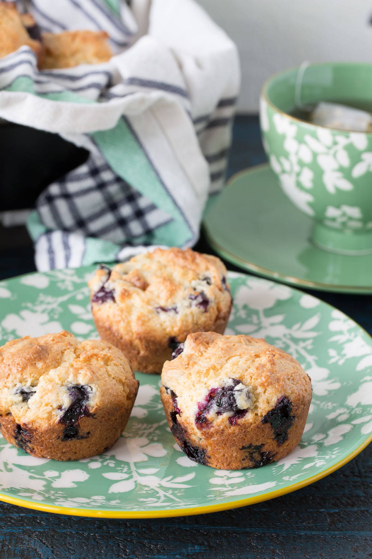 The best homemade gluten free blueberry muffins