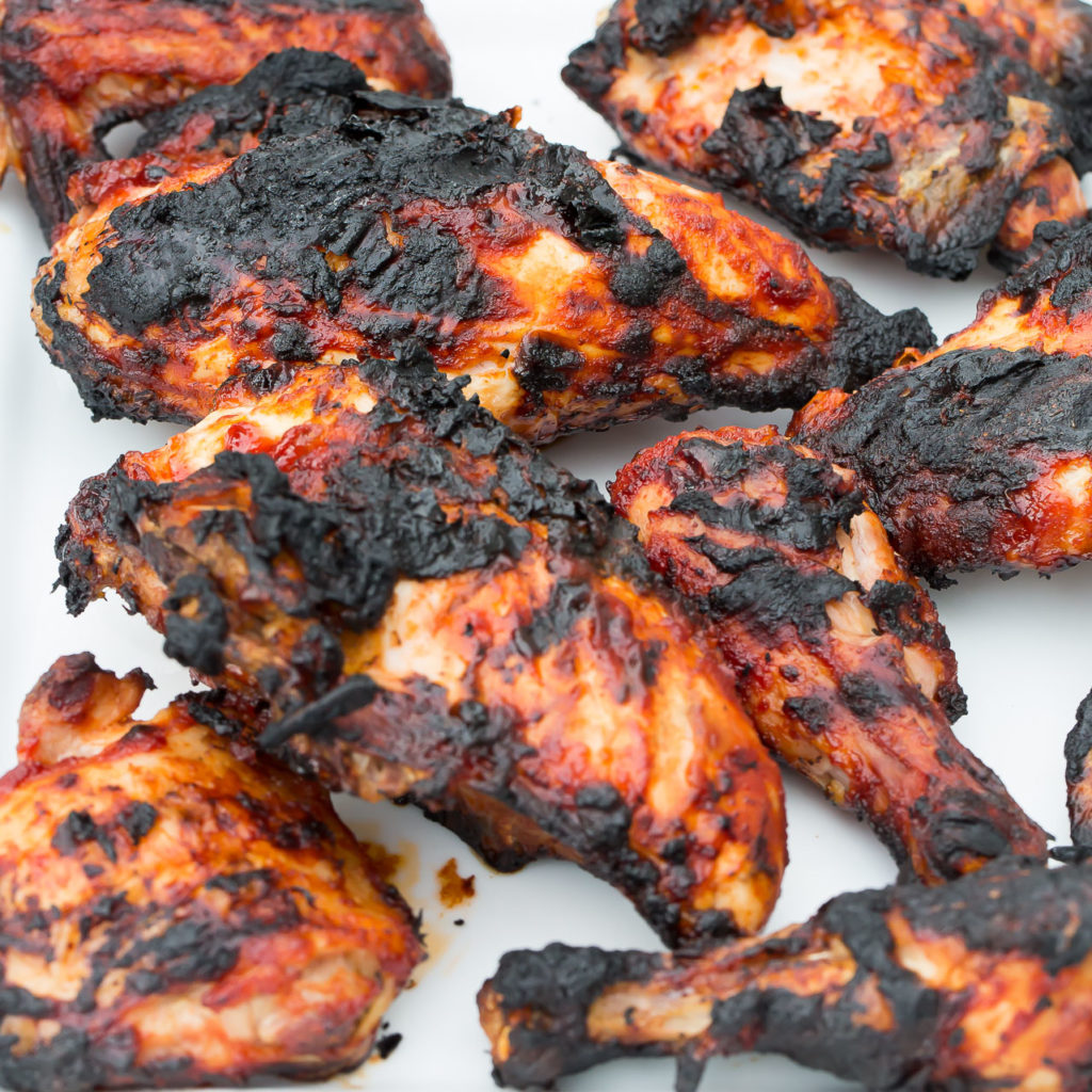 grilled chicken with sweet and spicy bbq sauce