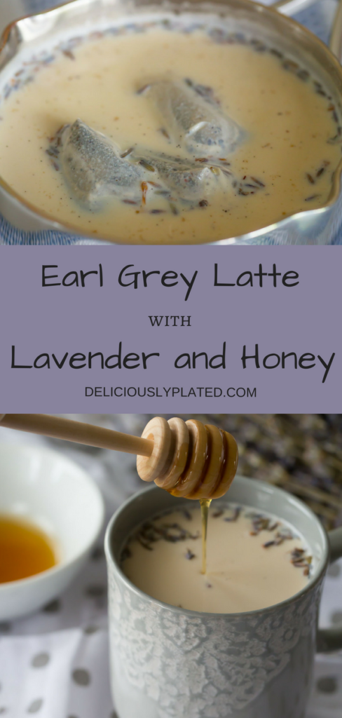 earl grey latte with lavender and honey