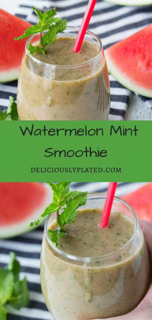 refreshing watermelon mint smoothie
