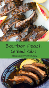 Tender and Juicy Bourbon Peach Grilled Ribs