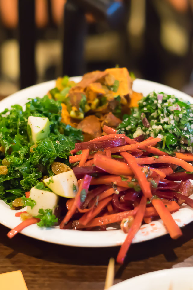 roasted beets salad at sassool