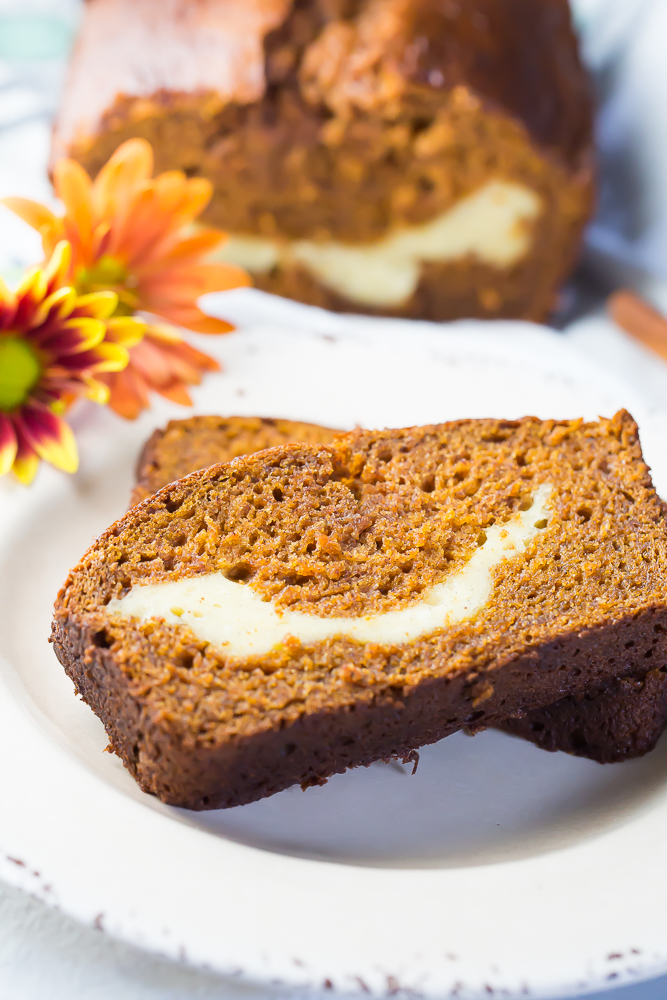 Delicious Gluten Free Pumpkin Cream Cheese Loaf