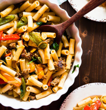 Rustic Rigatoni With Sausage And Peppers