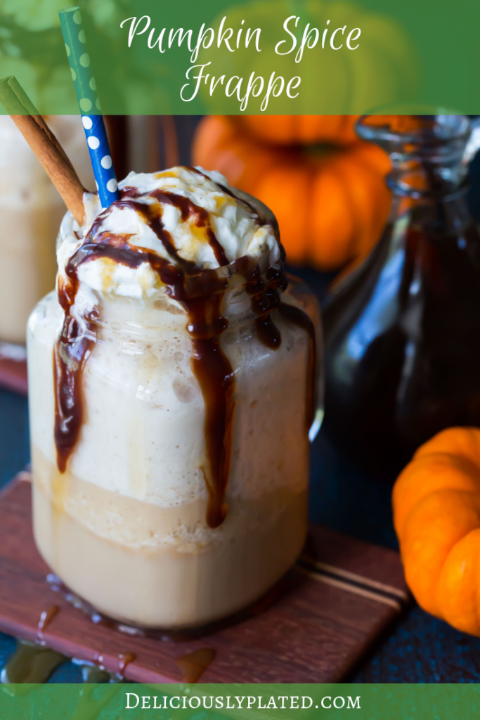 Super simple homemade pumpkin spice frappe