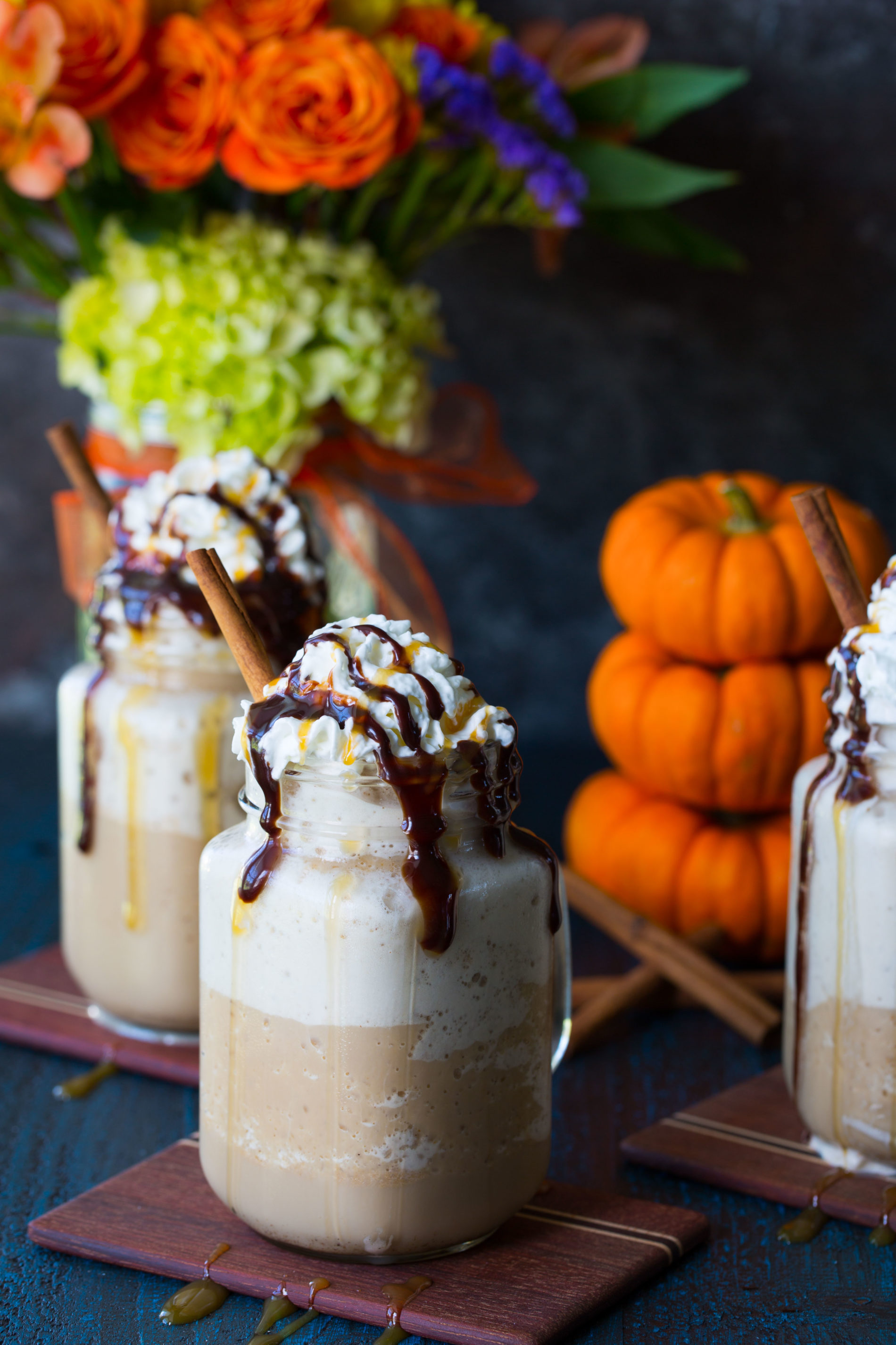 Yummy pumpkin spice frappe